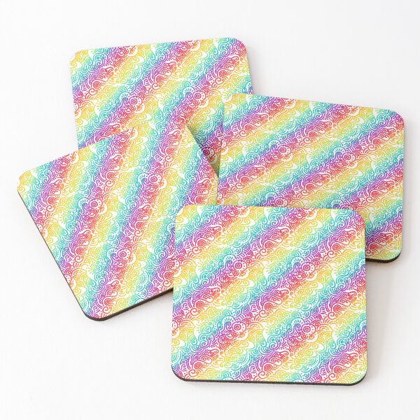 Item preview, Abstract Swirls 2.1 - Brighter Rainbow designed and sold by megalunalexi.