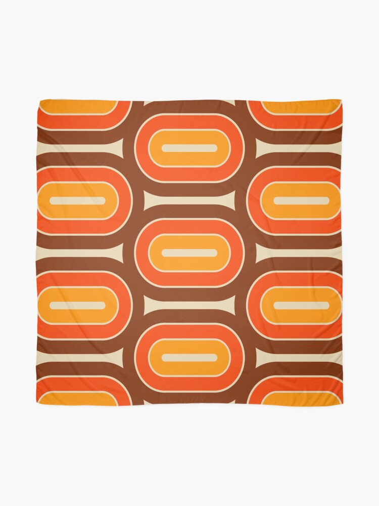 Retro Geometric Pod Design 721 Scarf