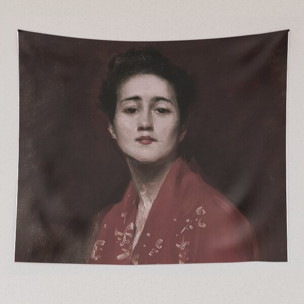 Artikelvorschau, Woman in Kimono Vintage Portrait Art entworfen und verkauft von vintagevivian.
