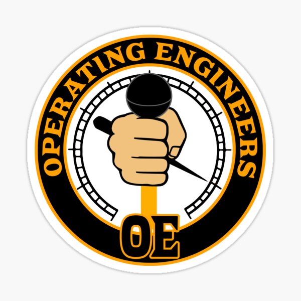 "Operating Engineer (CrestBL)" Sticker for Sale by OESwag Redbubble