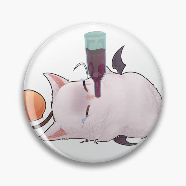 Item preview, Final Fantasy Inspired Drunk Moogle Design designed and sold by AssHatStickers.