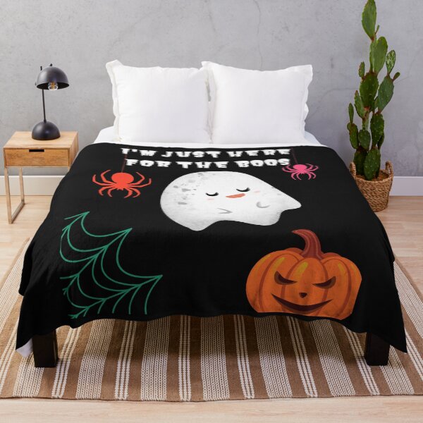 Item preview, I'm Just Here For The Boos - Cute Ghost Spiders Evil Pumpkin Cobweb designed and sold by Mechanical-Artt.
