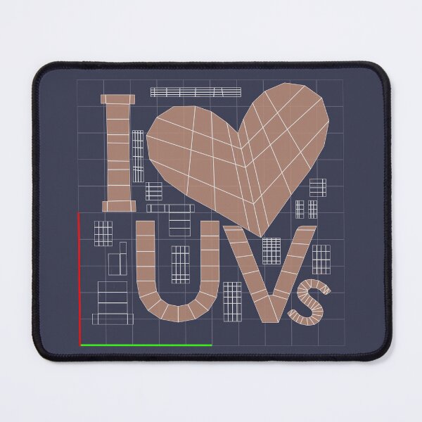 Item preview, I Love UVs! designed and sold by fellowhumantoys.