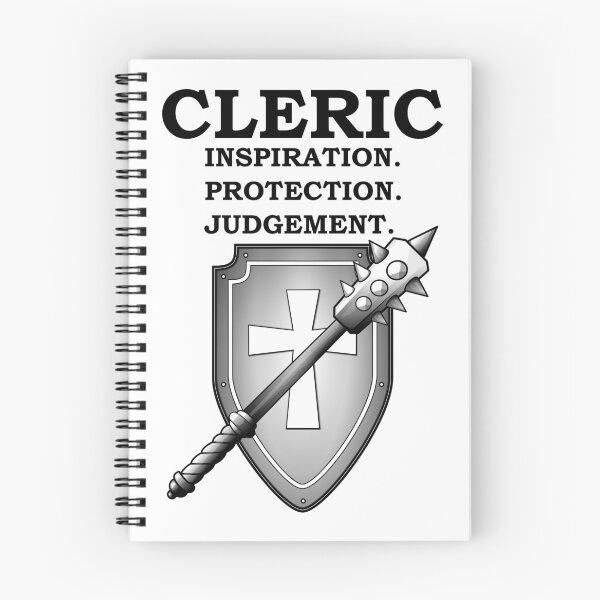 Item preview, INSPIRATION. PROTECTION. JUDGEMENT. CLERIC RPG 5E Meme Class designed and sold by geekydesigner.