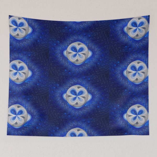 Item preview, Blue and White Gnarl Loonie  designed and sold by Beatriz  Cruz.