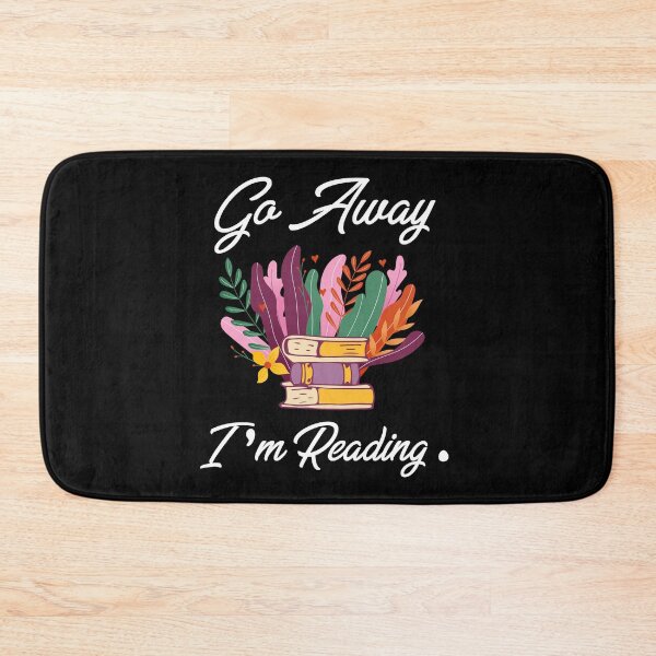 Item preview,  go away im reading sticker, funny reading stickers, reading stickers for laptops and water bottle sticker decal, reading books decal designed and sold by TomorrowQuotes.