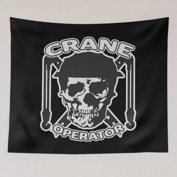 Item preview, Crane Operator Skull (Front/Back-BL) designed and sold by OESwag.
