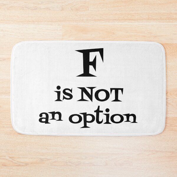 Item preview, F is not an option designed and sold by i-cottagedesign.