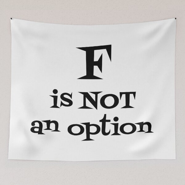 Item preview, F is not an option designed and sold by i-cottagedesign.