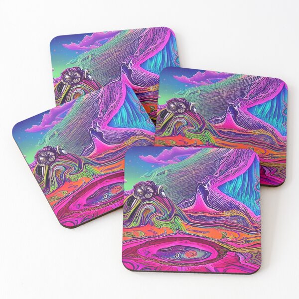 Item preview, Psychedelic Alien Landscape - Psychedelic Visuals designed and sold by NomadicCreative.