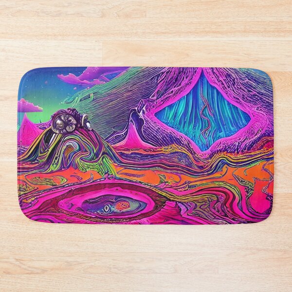 Item preview, Psychedelic Alien Landscape - Psychedelic Visuals designed and sold by NomadicCreative.