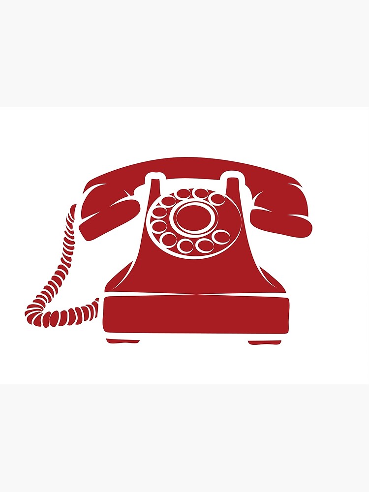 "Hotline Red Phone Illustration" Poster by graphicgeoff | Redbubble