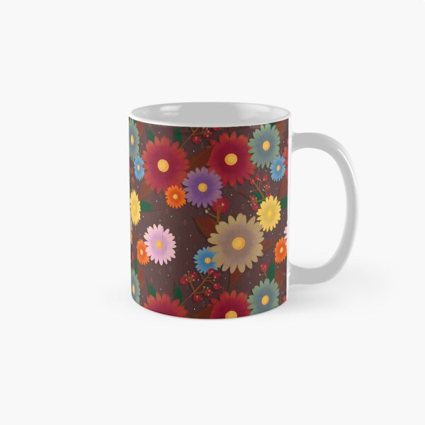 Item preview, Fall floral pattern - brown background designed and sold by madamemorgane.