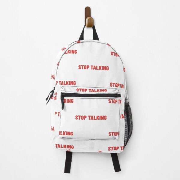 Item preview, Stop Talking. Funny Sarcastic NSFW Rude Inappropriate Saying designed and sold by That Cheeky Tee.