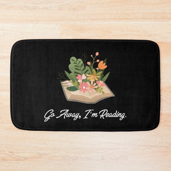 Item preview, go away im reading sticker, funny reading stickers, reading stickers for laptops and water bottle sticker decal, reading books decal designed and sold by TomorrowQuotes.