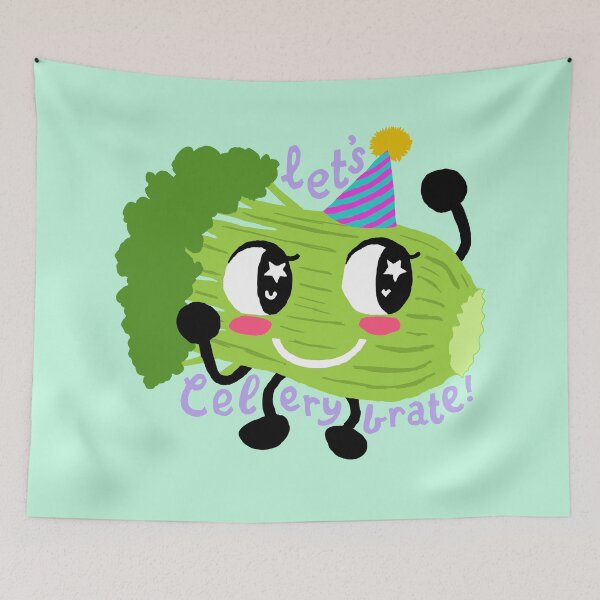Item preview, Let's celery-brate! designed and sold by pencilpepper.