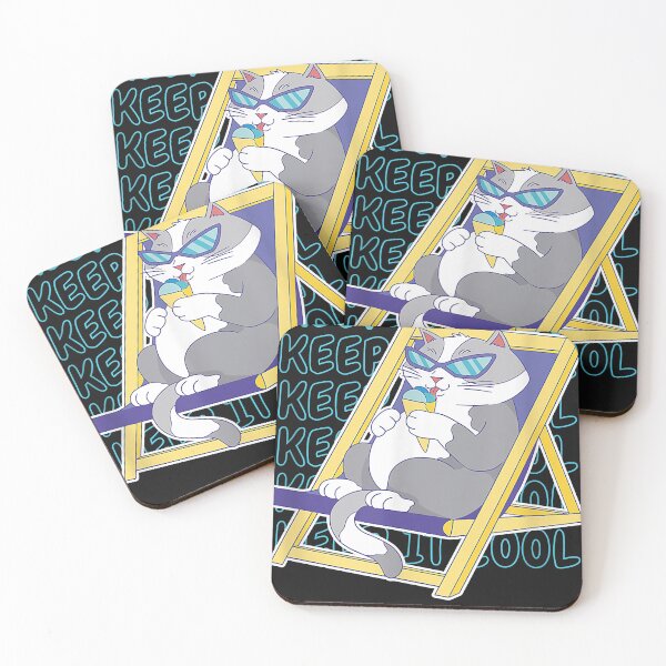 Item preview, Keep It Cool Summer Cat Lounging  designed and sold by FELISASAMPERT.