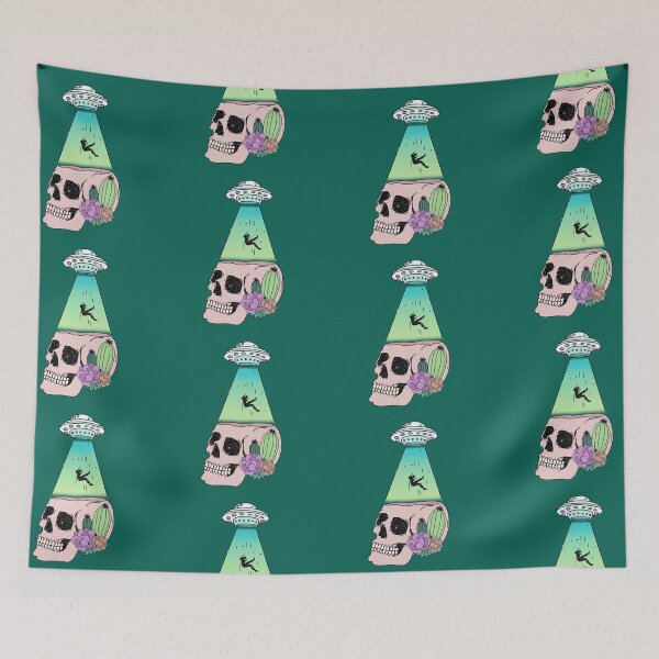 Item preview,  Alien Mind Abductee- Skull With Cactus designed and sold by ArtCreativeSACB.