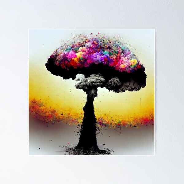 Item preview, Rainbow Mushroom Cloud Midjourney  designed and sold by AICustomArt ⭐⭐⭐⭐⭐.