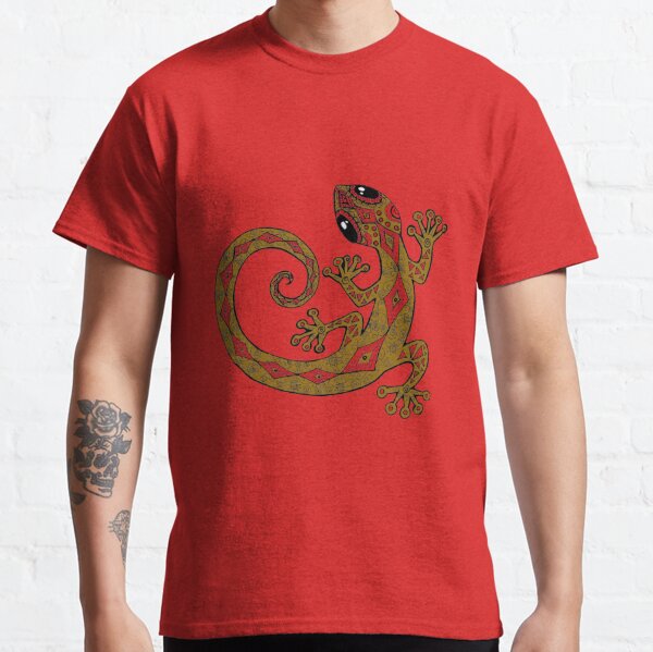 Red and Gold Gecko Classic T-Shirt