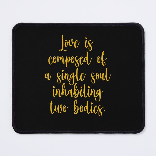 Item preview, Love Is Composed Of A Single Soul Inhabiting Two Bodies - Aristotle Quotes - Gold designed and sold by PhiloJourney.