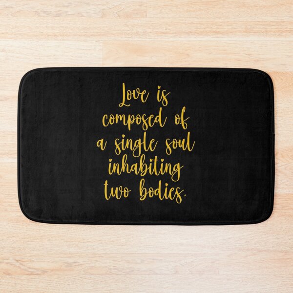 Item preview, Love Is Composed Of A Single Soul Inhabiting Two Bodies - Aristotle Quotes - Gold designed and sold by PhiloJourney.