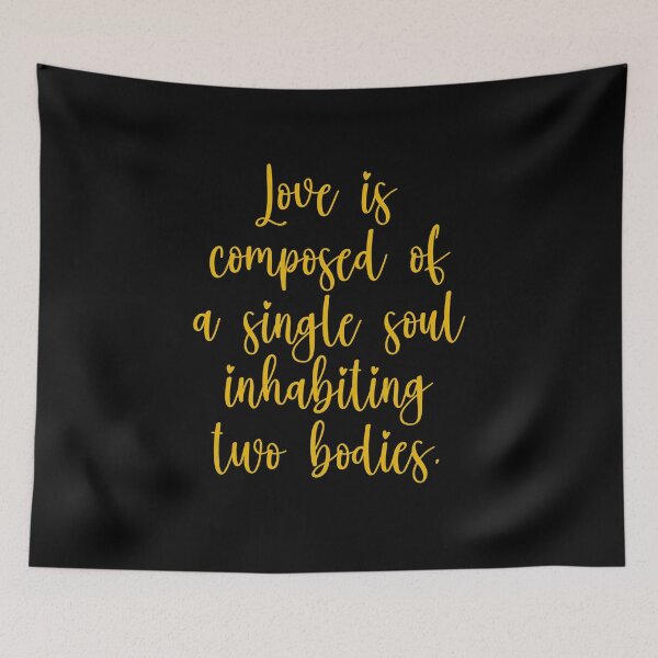Item preview, Love Is Composed Of A Single Soul Inhabiting Two Bodies - Aristotle Quotes - Gold designed and sold by PhiloJourney.