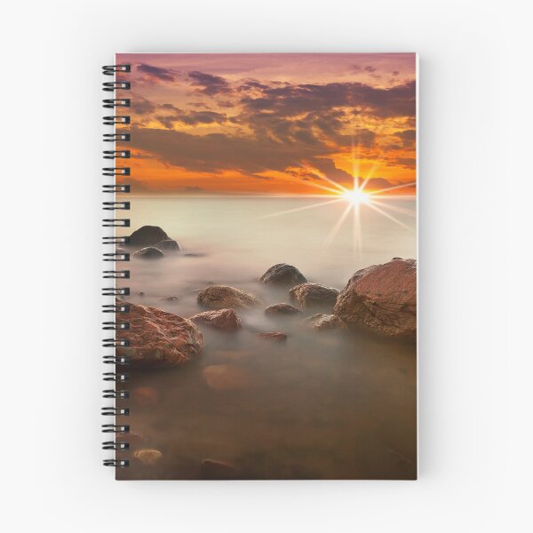 Item preview, Red Sunset on foggy rocks designed and sold by Delfino.