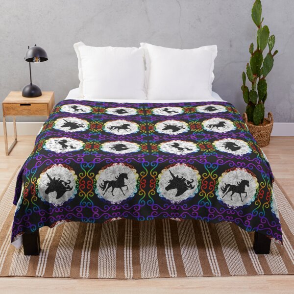 Item preview, Copy of Rainbow filigree unicorns pattern  designed and sold by KCAbdelnour.