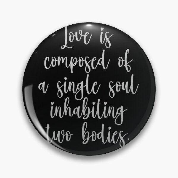 Item preview, Love Is Composed Of A Single Soul Inhabiting Two Bodies - Aristotle Quotes - Silver designed and sold by PhiloJourney.