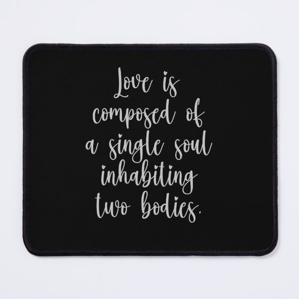 Item preview, Love Is Composed Of A Single Soul Inhabiting Two Bodies - Aristotle Quotes - Silver designed and sold by PhiloJourney.