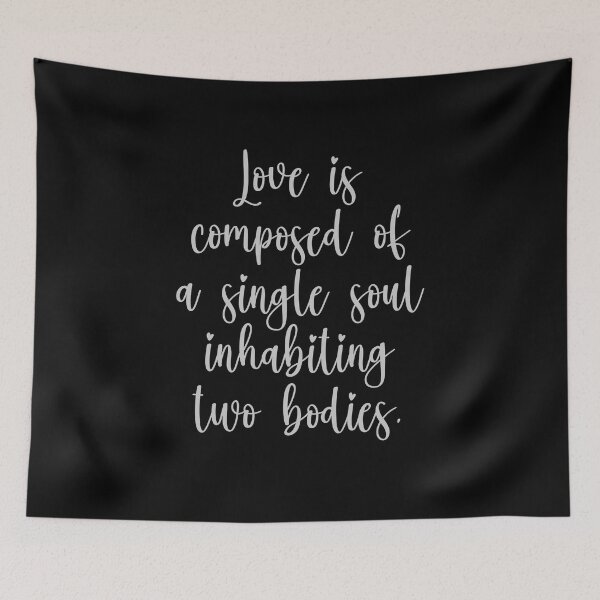 Item preview, Love Is Composed Of A Single Soul Inhabiting Two Bodies - Aristotle Quotes - Silver designed and sold by PhiloJourney.