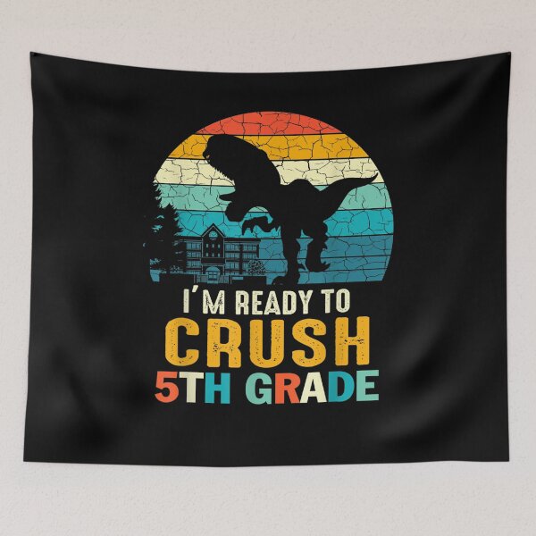 Item preview, 1st Day Of 5th Grade I'm Ready To Crush Dinosaur Boys  designed and sold by charalphe.