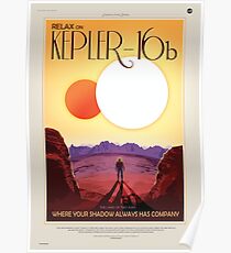 Relax on Kepler-16b - Where your shadow always has company Poster