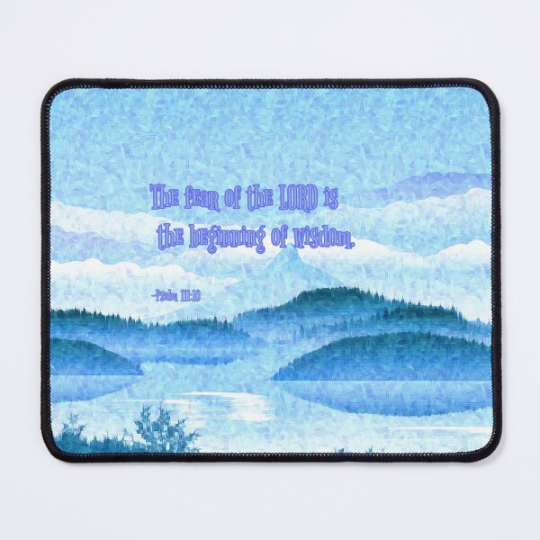 Item preview, The Fear of the LORD is the Beginning of Wisdom; Impressionist Mountains Art designed and sold by iASunshine.