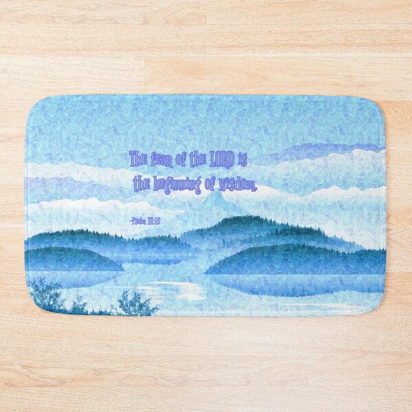 Item preview, The Fear of the LORD is the Beginning of Wisdom; Impressionist Mountains Art designed and sold by iASunshine.