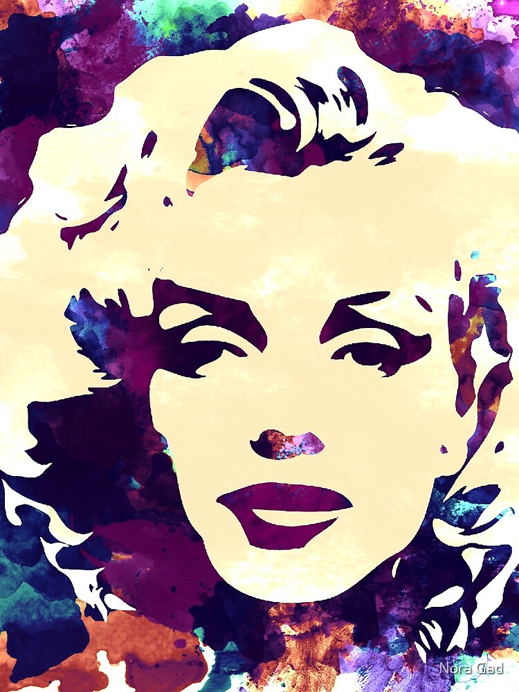 Marilyn Monroe purple colour by NoraMohammed