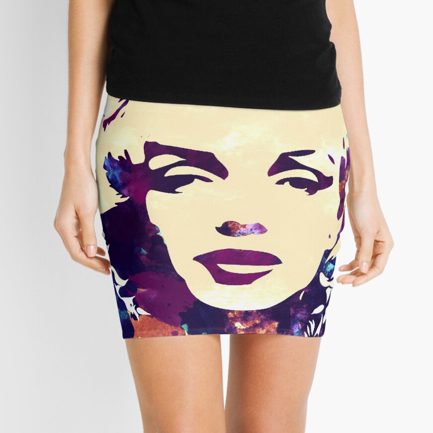 Marilyn Monroe purple colour Mini Skirt