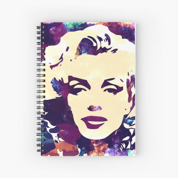 Marilyn Monroe purple colour Spiral Notebook