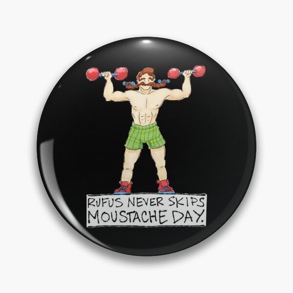 Item preview, Rufus Never Skips Moustache Day Classic T-Shirt designed and sold by avickieww80.
