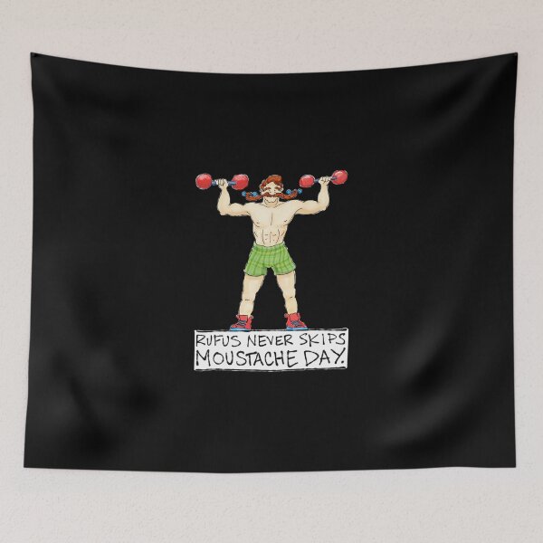 Item preview, Rufus Never Skips Moustache Day Classic T-Shirt designed and sold by avickieww80.