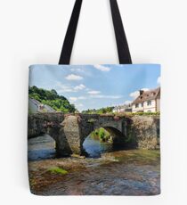 Old Bridge over Elle River Quimperle, France Tote Bag