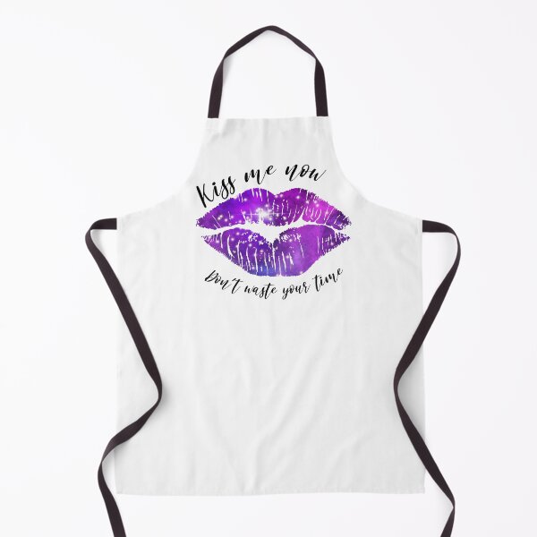 Item preview, Kiss me now Don`t waste your time purple lips designed and sold by Marcia Motivos.