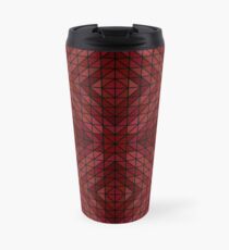 Maroon triangle mosaic Travel Mug