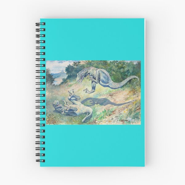 Item preview, Leaping Laelaps by Charles R. Knight - Dinosaur painting   designed and sold by DigitalArts365.