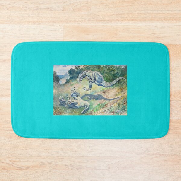 Item preview, Leaping Laelaps by Charles R. Knight - Dinosaur painting   designed and sold by DigitalArts365.