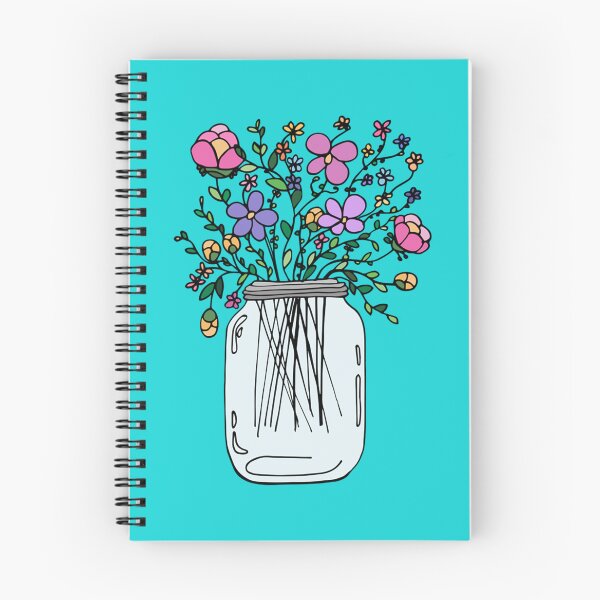 Item preview, Mason Jar with Flowers Fitted   designed and sold by DigitalArts365.