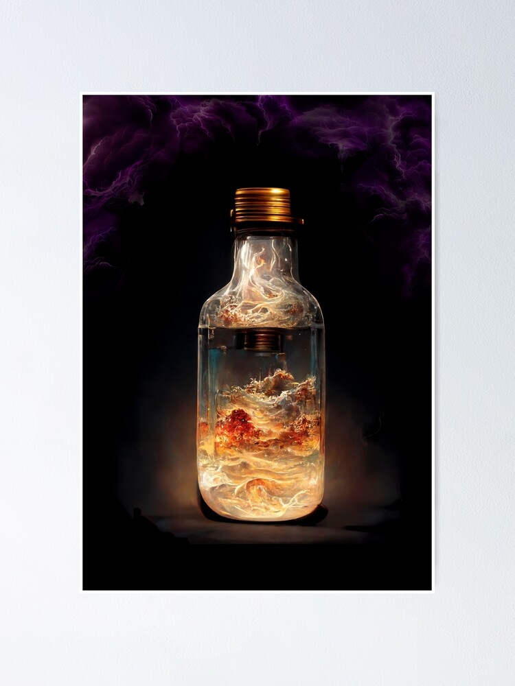 "Lightning in a Bottle" Poster for Sale by GadgetDesign Redbubble