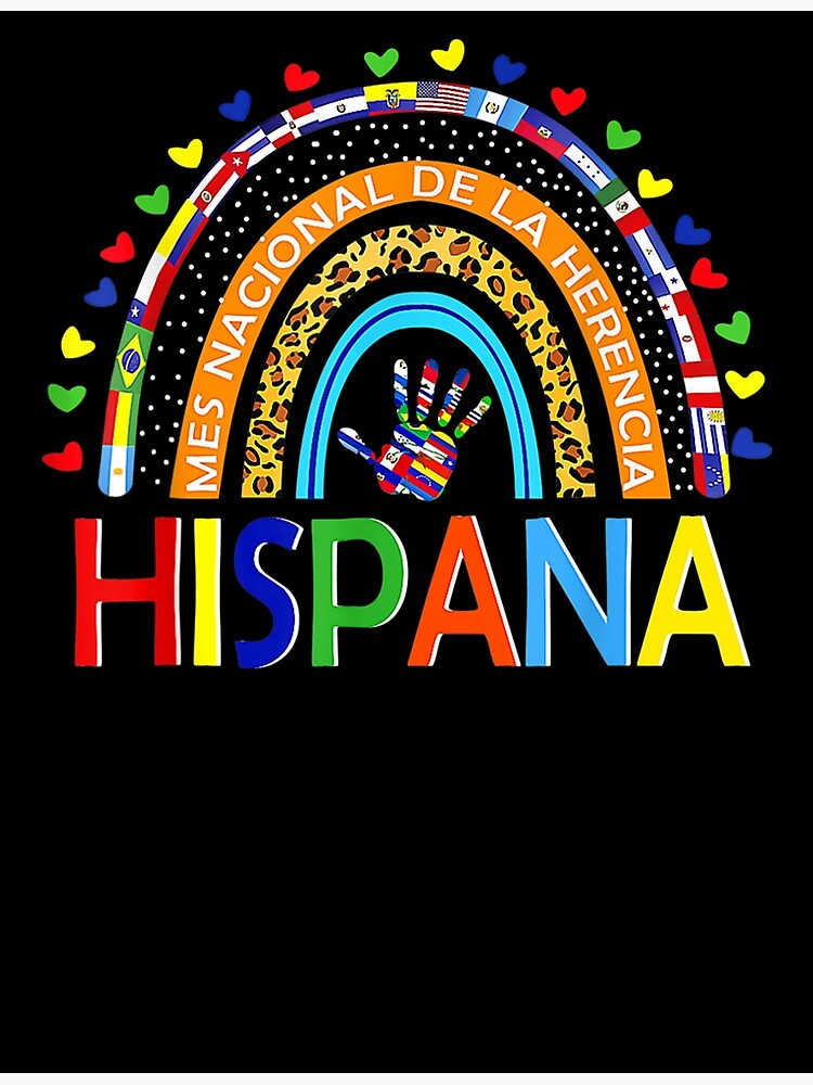 "Hispanic Heritage Month Mes Nacional De La Herencia Hispana " Poster ...