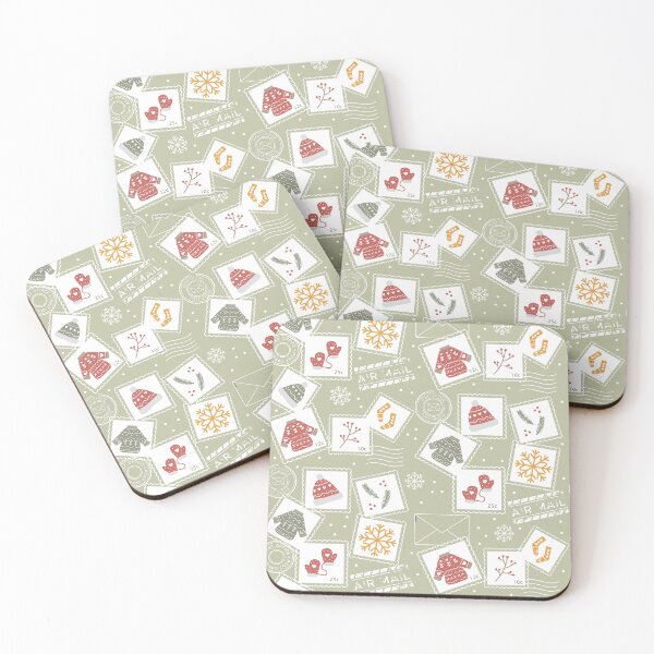 Item preview, Christmas Mail in Muted Green designed and sold by KathrinLegg.